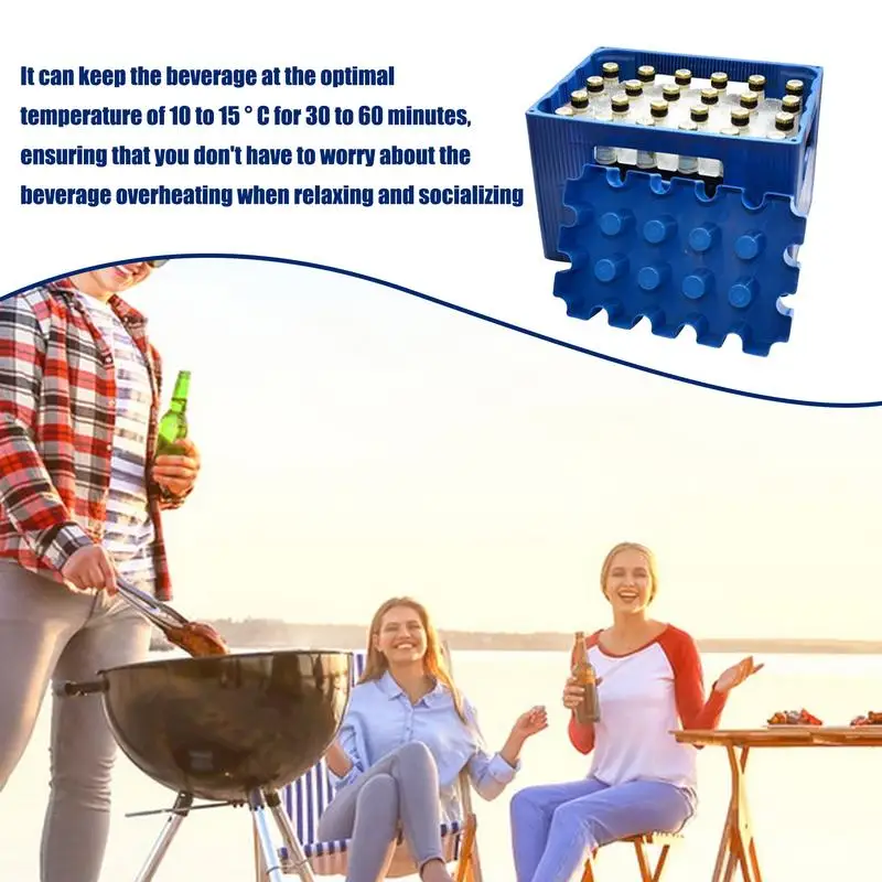 Beer Box Cooler Ice Block Crate For Beer Frosty Mold Portable Bottle Cooler Crate Ice Block