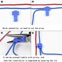 10-50pcs Wire Cable Connectors Scotch Lock Electric Quick Splice Terminals Crimp Non Destructive Without Breaking Line AWG 22-18 - Image 6