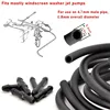 7Pcs/set Front Windscreen Wiper Arm Washer Nozzle Jets 4 Way Ajustable Check Valve Tube Pipe Hose 2m T Piece Straight Piece 3