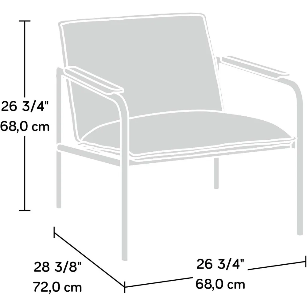 Boulevard Café Lounge Chair, Metal Camel finish 3