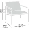 Boulevard Café Lounge Chair, Metal Camel finish 3