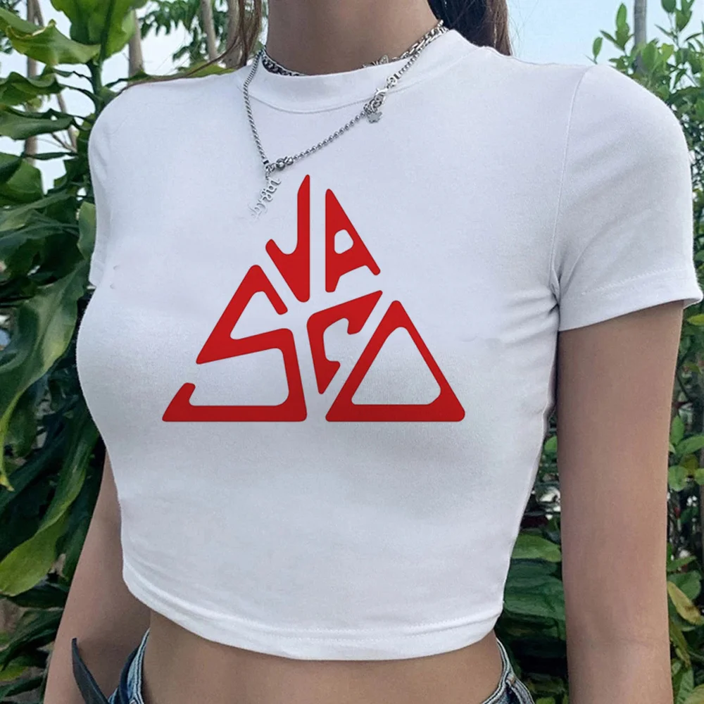 Vasco Rossi Moda Coreana Vintage Fairycore Crop Top Femminile Carino Manga Kawai Abbigliamento Vintage