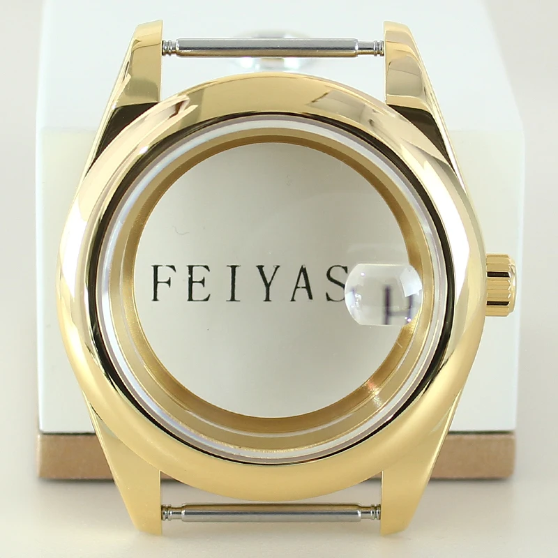 High-Quality 36mm/39mm Steel Watch Case with Sapphire Glass Bracelet