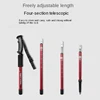 Adjustable Ultralight Trekking Poles Aluminium Alloy Walking Stick Trail Running Hiking Alpenstock Folding 135cm For Tourism 6
