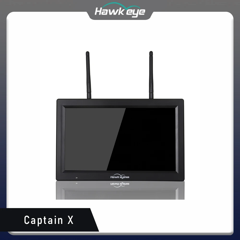 Hawkeye Little Pilot Captain X 10.2 inch FPV Monitor with DVR Support X Band 60CH Dual Receiver 4.9 to 6.15 GHz fpv monitor