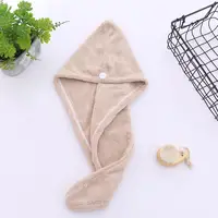 Microfiber Hair Towel,Premium Anti Frizz Hair Drying Wrap for Women & Men  Dry Hair Hat,Super Absorbent,Wrapped Bath Cap 2