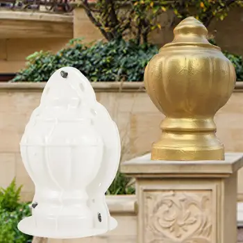 DIY Decorative Ball Balustrade Top Concrete Mold 1