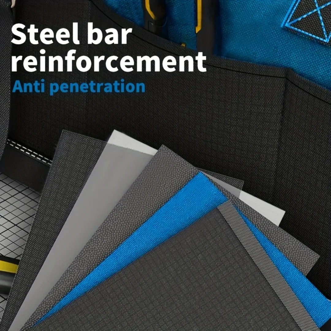 다기능 공구 가방 두꺼운 대용량 방수 내마모성 공구 키트 멀티 포켓 전기 기술자 보관 가방