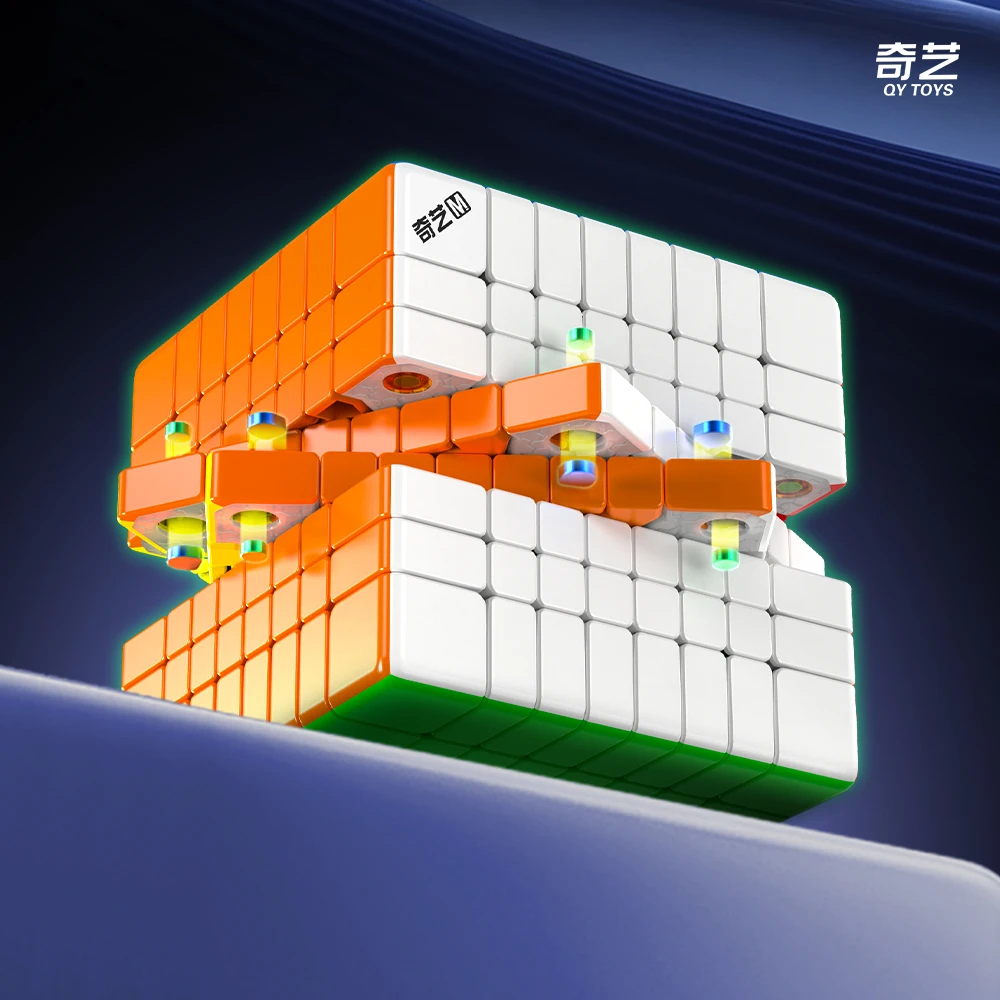 [Picube] QiYi 8x8 마그네틱 볼 코어 자석 매직 큐브 8x8x8 스티커리스 전문가용 안티 스트레스 큐브 마기코 어린이 선물