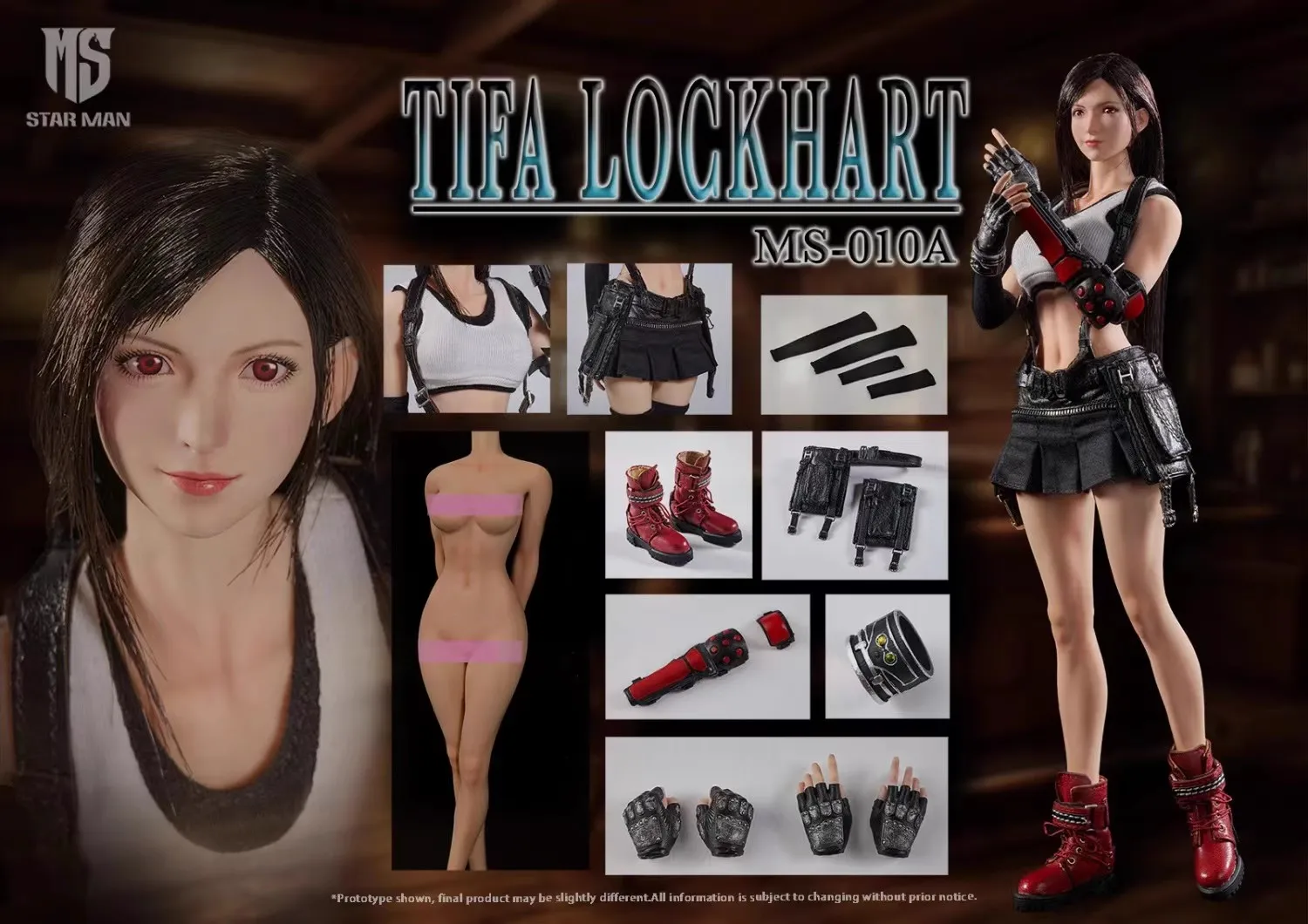 Presale STAR MAN MS-010 A/B 1/6 Scale Tifa Two Clothing