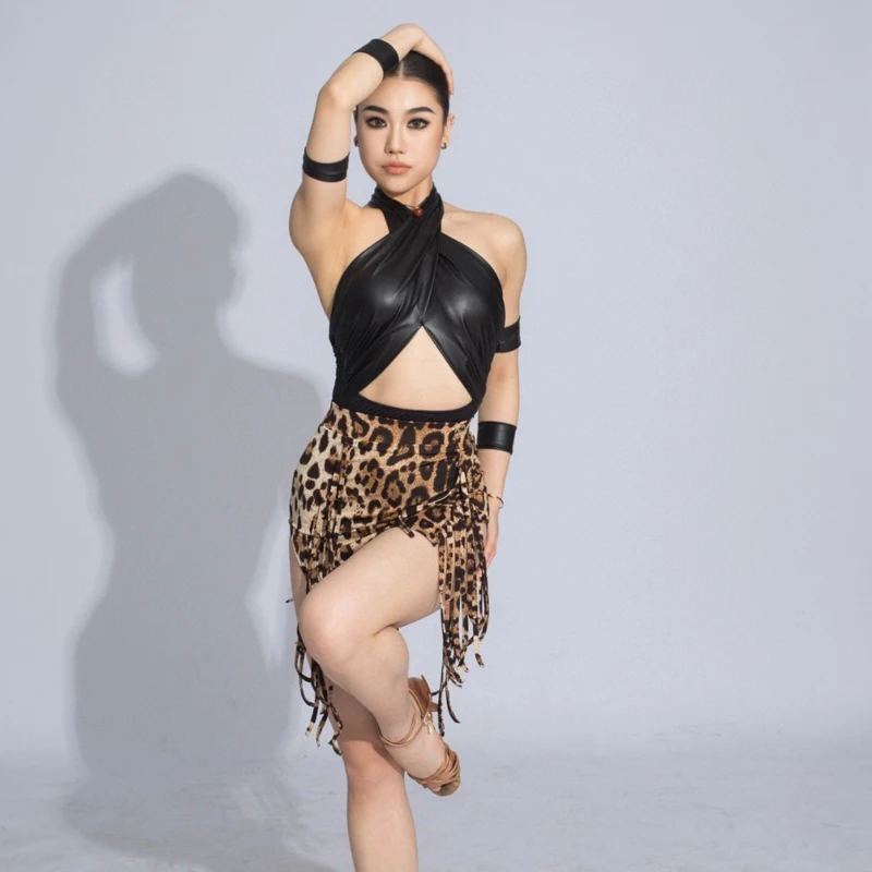 ジャンティ　ヒョウ柄ティアード 社交ダンススカート ジャンティ ヒョウ柄ティアード 社交ダンススカート ジャンティ