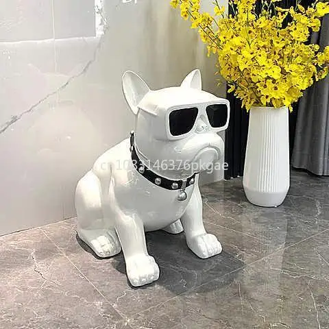 Creative Living Room Dog Piggy Bank Decoration Living Room Decoration Method Dog Fighting Simple TV Cabinet Decoration Furniture 4