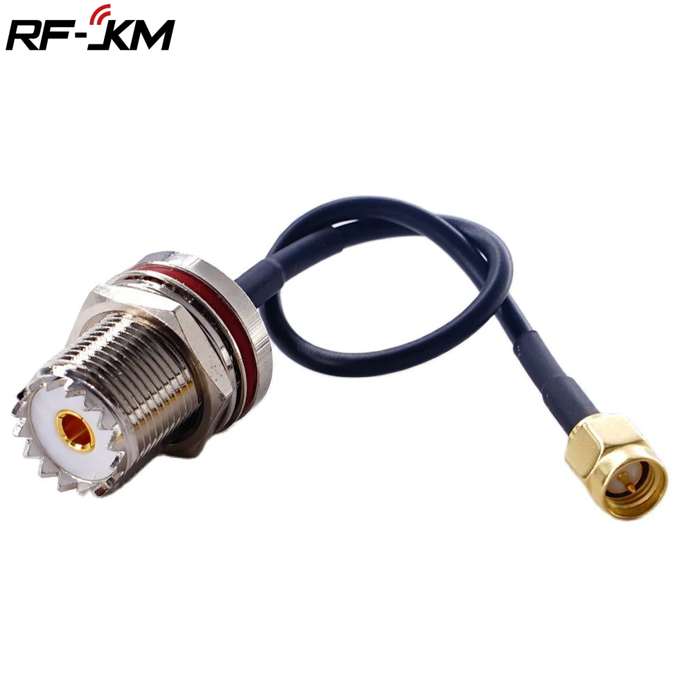SMA-Stecker auf SO239 UHF-Buchse Bulkhead RF Jumper Pigtail Kabel RG174 Koaxialstecker