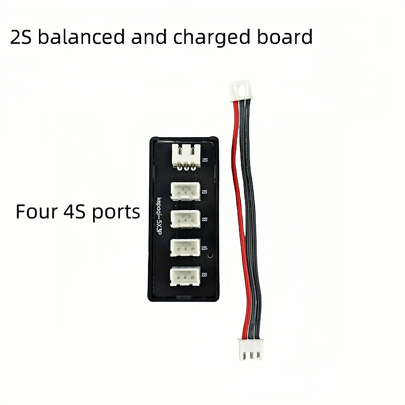 Chargeur multiport USB C connecté à une batterie LiPo drone, avec indicateurs LED, Achetez Carte Extension Chargeur Multiport 2S-8S pour Batterie LiPo Drone.