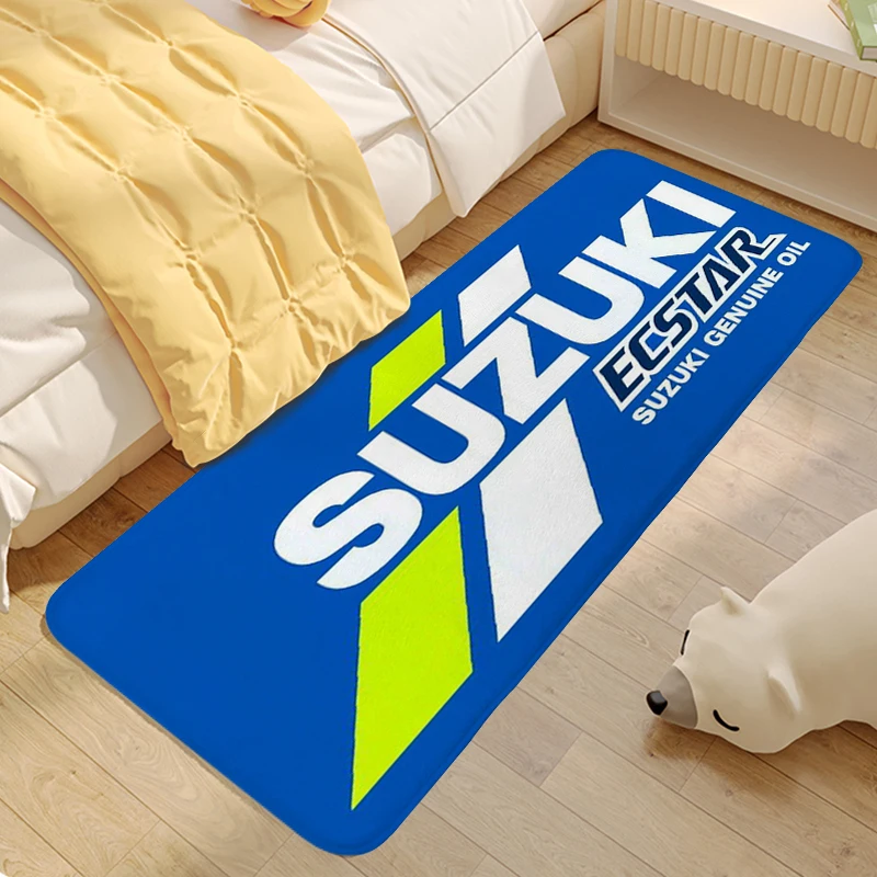 

Doormat Entrance Door Flannel Soft S-Suzukis Carpet for Bedroom Living Room Floor Foot Mat Custom Washable Non-slip Kitchen Rug