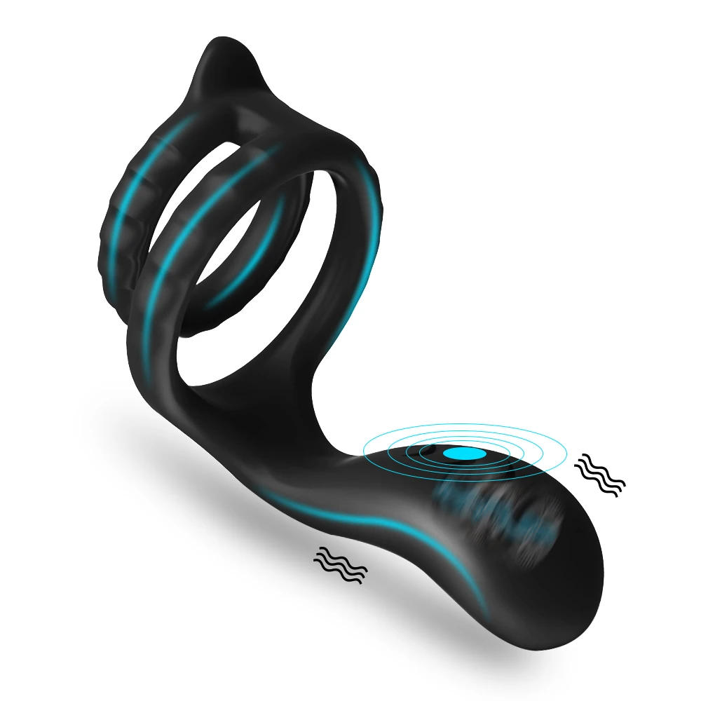 Vibrating Cock Ring Delay And Stimulation Device For Men_voghion.com