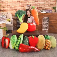 26 Kinds BBQ Vegetables/Fruits/Fish/Meat/Duck/Chicken Food Pillow Stuffed Baked Snack Plush Pillow Like Real Throw Pillow 2
