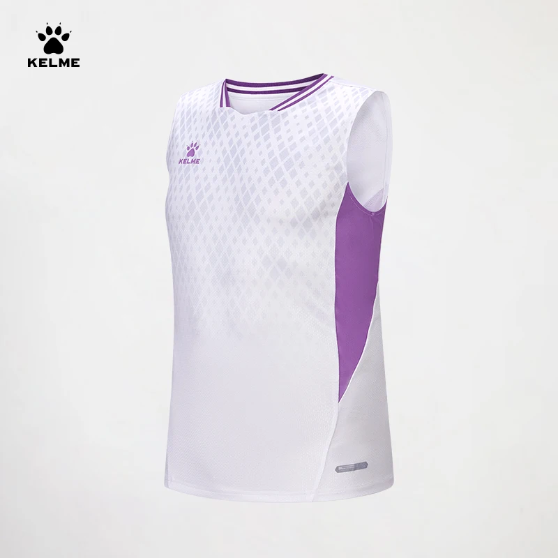Kelme Men's Football Vest Running Sports T-shirt Fitness Sleeveless Training Suit Quick-drying Breathable Running Short Sleeve 5