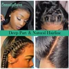 24 26 Inch Straight 13x6 Lace Frontal Brazilian Human Hair Preplucked Transparent Lace Front Only 2x6 Hd Lace Closure Human Hair 2