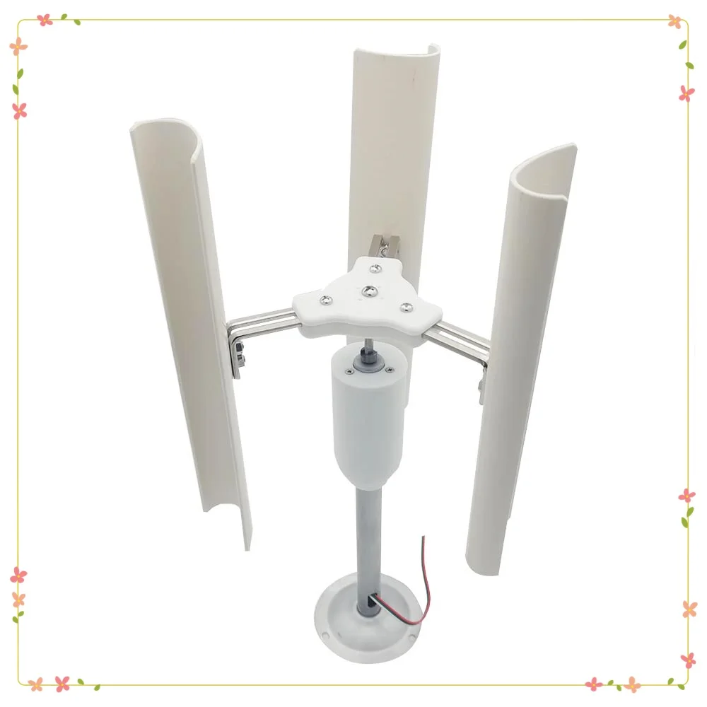 NEW Vertical Three-blade Wind Generator Model Three-phase Permanent Magnet Brushless Generator Low-speed Windmill Portable tools