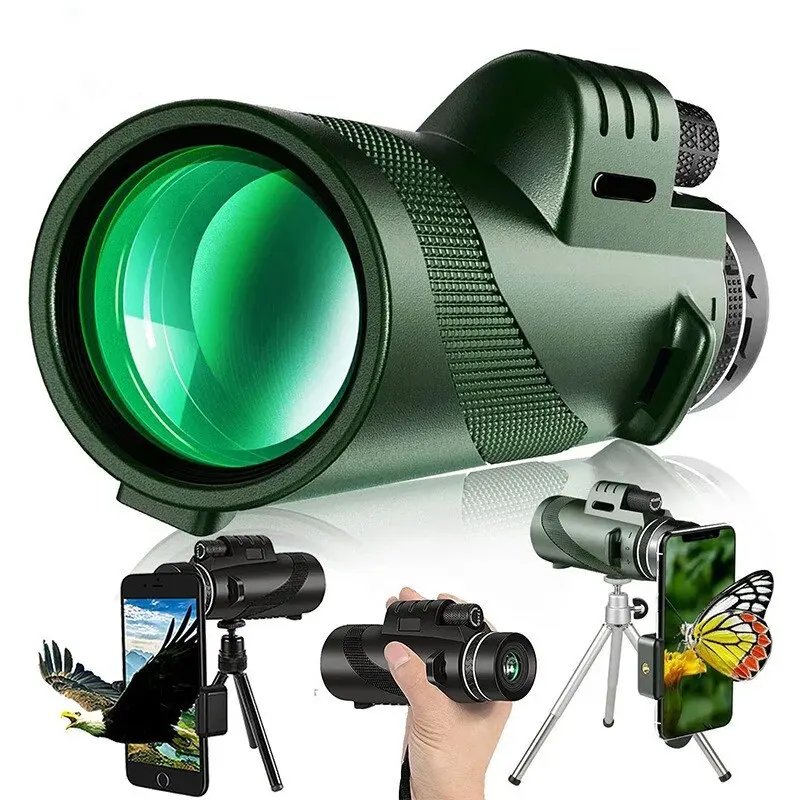 Mini Telescope Portable Zoom HD 5000M Telescope Folding Long Distance Mini Powerful Telescope for Hunting Sports Outdoor Camping Travel