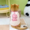 Casaca de polar para gatos con arnés: Abrigo Anti-pelos Emoape