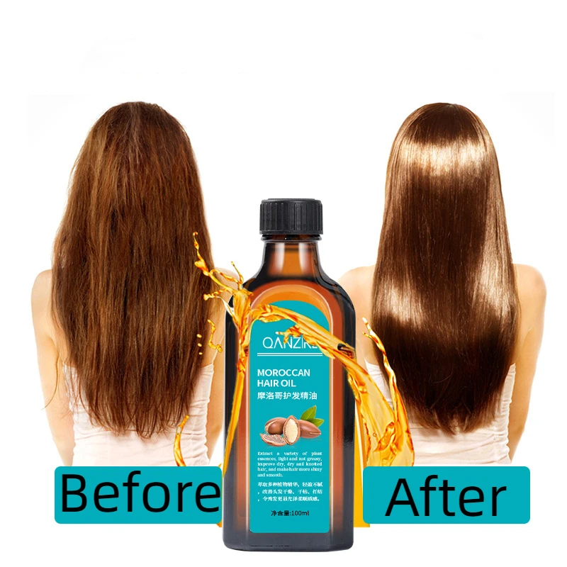 100ml New Plant Morocco Argan Oil No-wash Hair Care Scalp Essential Oil For Repairing Dry Damage Hair Treatment Care