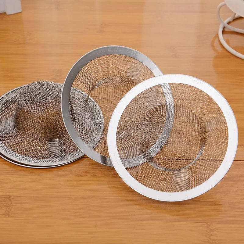 2-5Pcs Stainless Steel Bathroom Drain Filter Net Screening Sink Drain Strainer Shower Hair Catchers Stoppers Kitchen Accessories 6