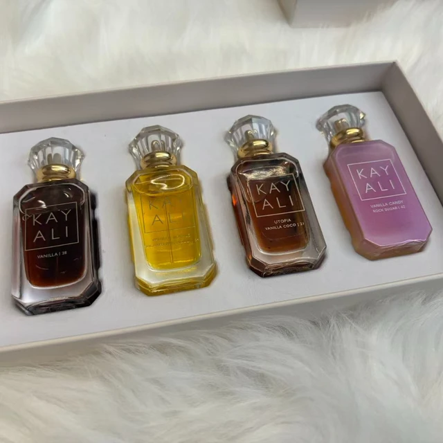 40ml Mini Perfume Set 4x10ml Vanilla Coconut Candy Floral Eau De Parfum Travel Gift Set Sweet Long Lasting Fragrance Women
