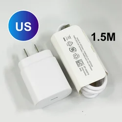 Samsung 25W Super Fast Charger with PD Type - C Adapter - White 25W US set