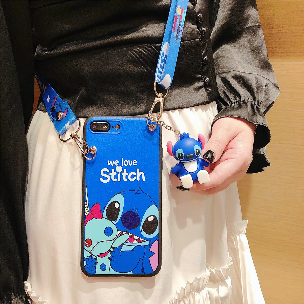 Phone case For iPhone 6 6s 7 8 X Xs Max XR 11 12 13 14 15 16 Pro Max SE Stitch Phone Case With Holder Rope