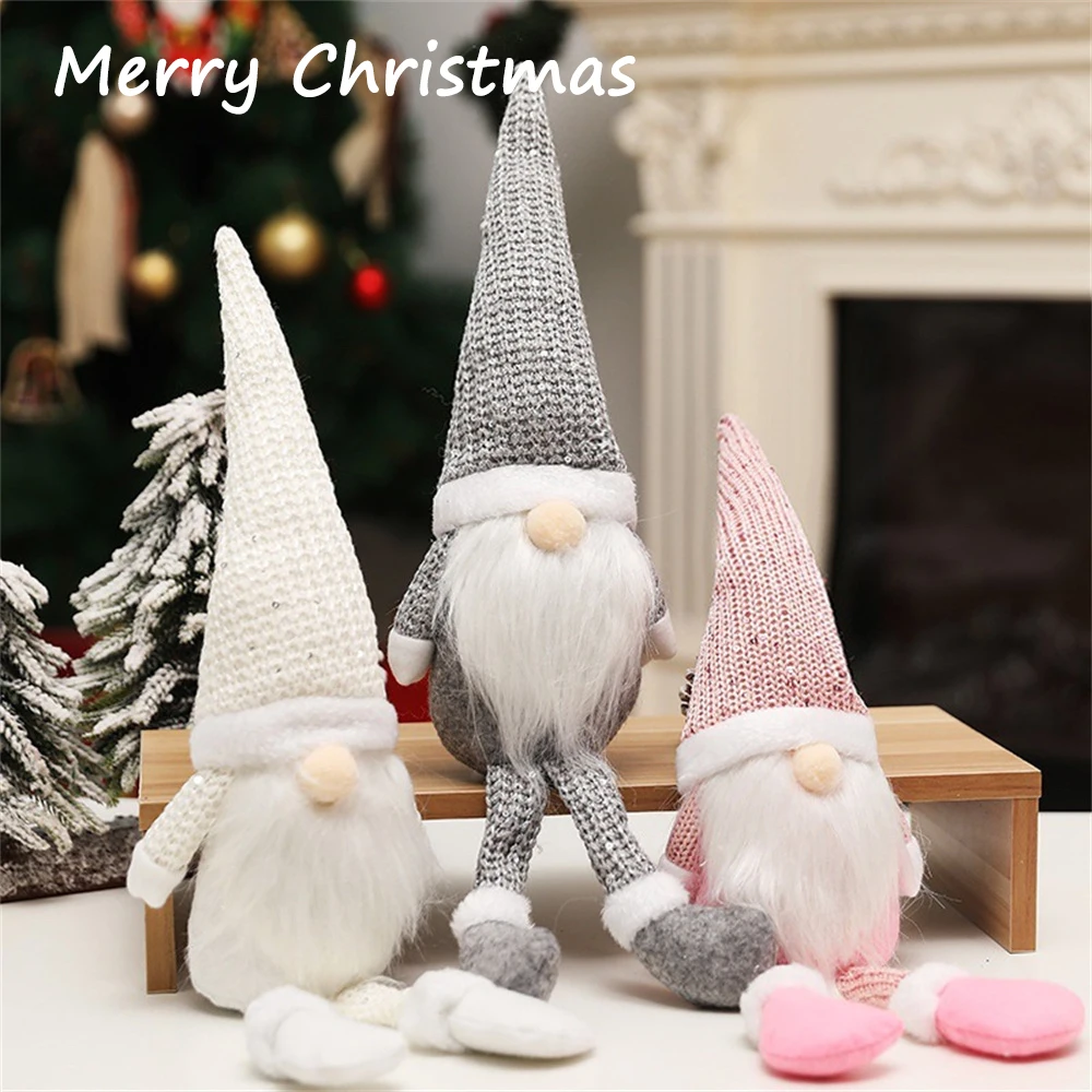 

2023 Faceless Gnome Dolls Elf Christmas Tree Pendants Home Decoration New Year Xmas Nordic Forest Doll Desktop Ornament Toys Hot