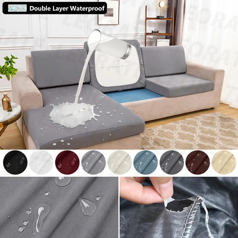 Waterproof Silky Soft Stretch Sofa Cushion Covers