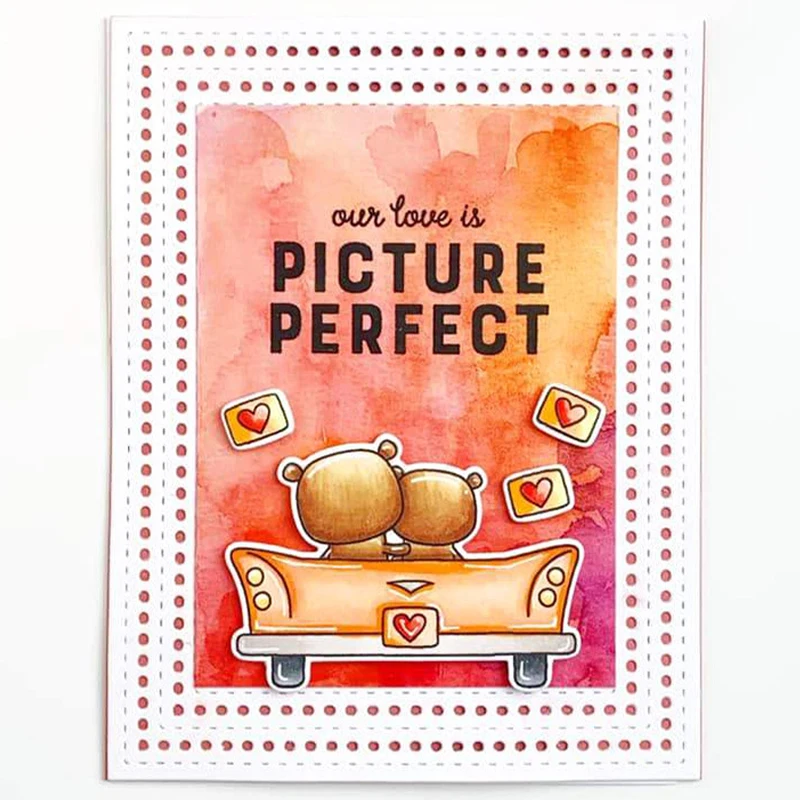 재회 서클 속이 빈 사진 프레임 금속 절단 다이 새로운 2023 공예 DIY Scrapbooking 종이 카드 만들기위한 다이 컷