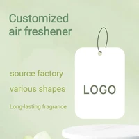 Customized car air freshener advertisement, car wash shop personal photo, QR code, long-lasting fragrance