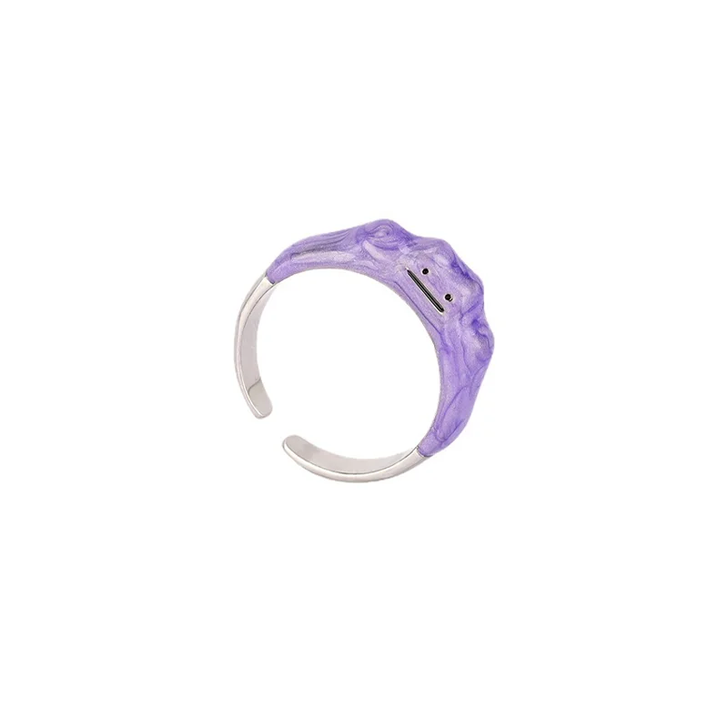 Pokemon Ditto Korean Open Rings Dreamy Purple Variety Fashion Cute Women Jewelry Cartoon Creative Adjustable Ring Girls Gifts