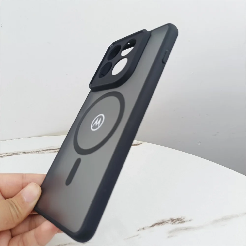 Magnetic Luxury Matte Translucent Wireless Charging Case - Clear Cover