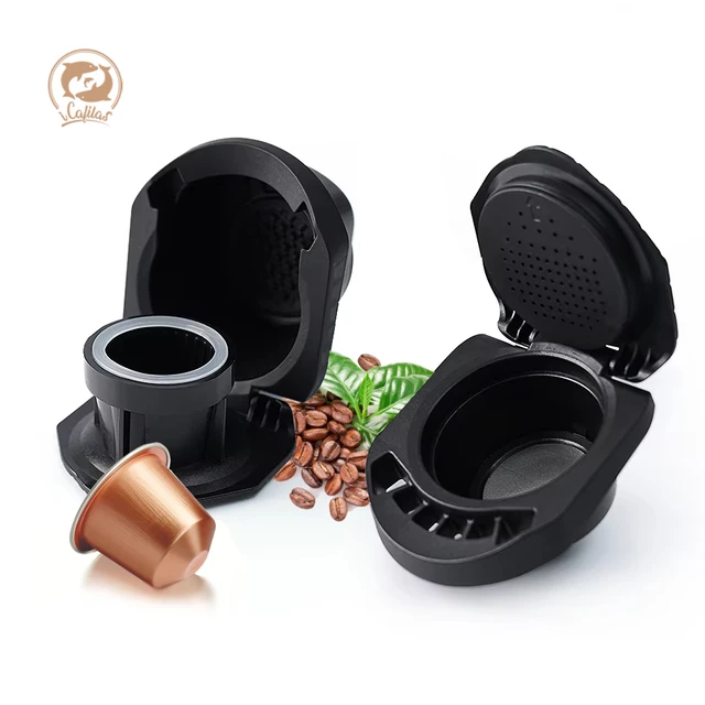 Coffee Adapter for Dolce Gusto Piccolo XS & Genio s ,Mini Me / Lumio Dolce Gusto Reusable Capsule Converter with Nespresso Pod