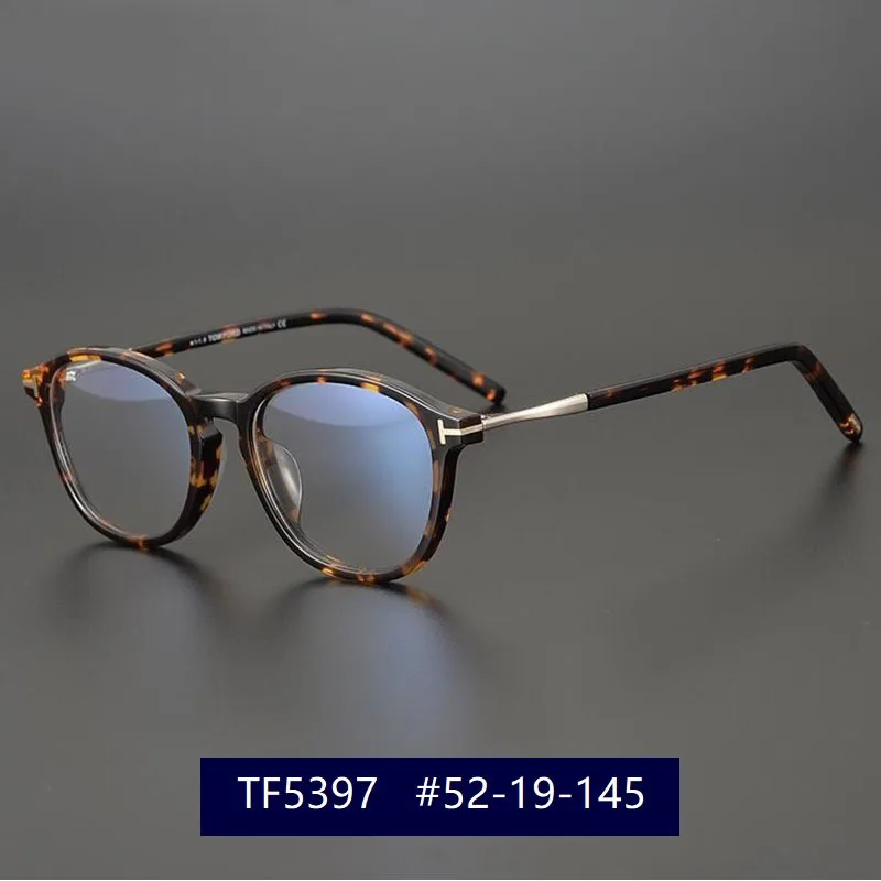 

Top Quality Acetate Glasses Frame Men Vintage Brand Design Eyeglasses Reading Myopia Prescription Spectacles Frame Women TF5397