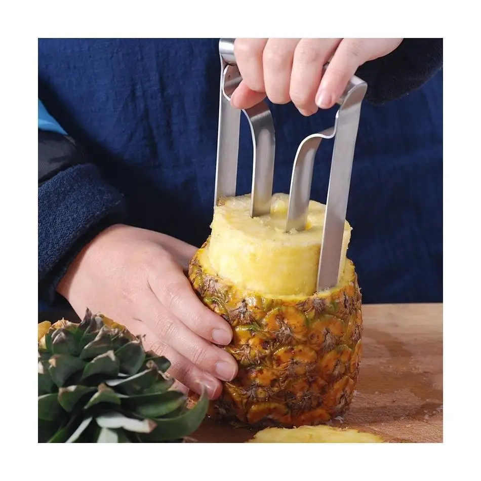 1Pcs Stainless Steel Pineapple Meat Extractor Portable High-quality Pineapple Core Remover Household Kitchen Fruit Peeling Tools