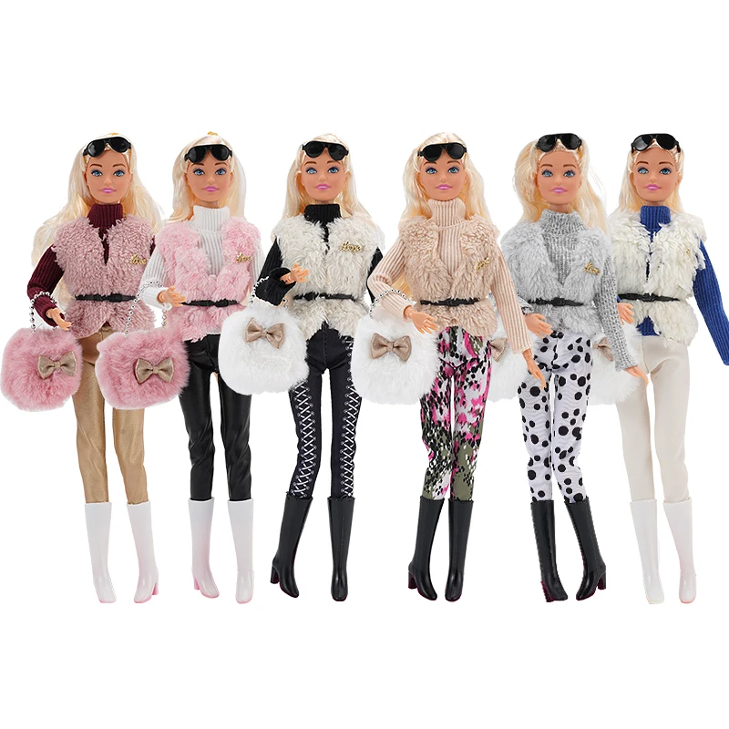 

Fashion Warm b Outfit Set for 30cm BJD Barbie Blyth 1/6 MH CD FR SD Kurhn Doll Clothes Girl Figure Toy Accessories