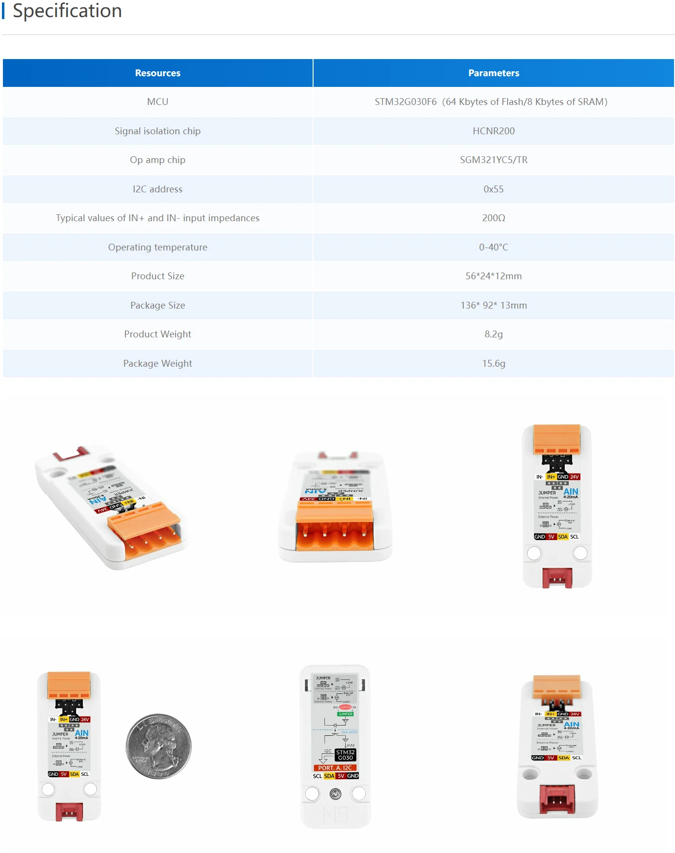 Analog to 12C Unit 4 - 20mA Input (STM32G030)