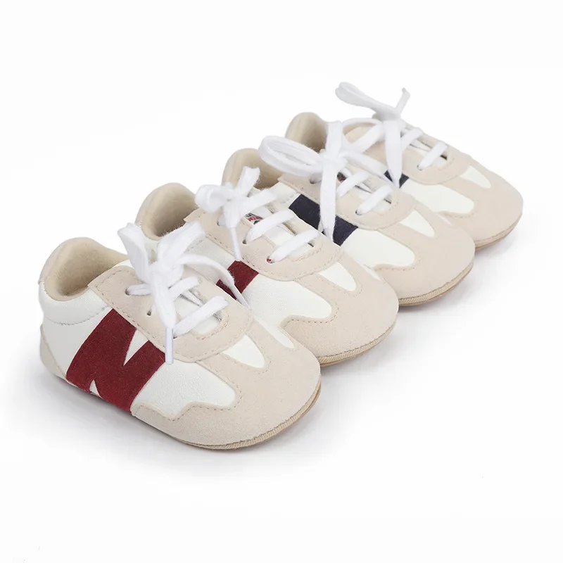Baby Shoes Canvas Sneakers Sneakers Shoes Newborn Baby Sneakers Letter Patchwork Baby Casual Shoes Anti-slip Hundred Toddler Boys Girls Shoes 0-18 Months