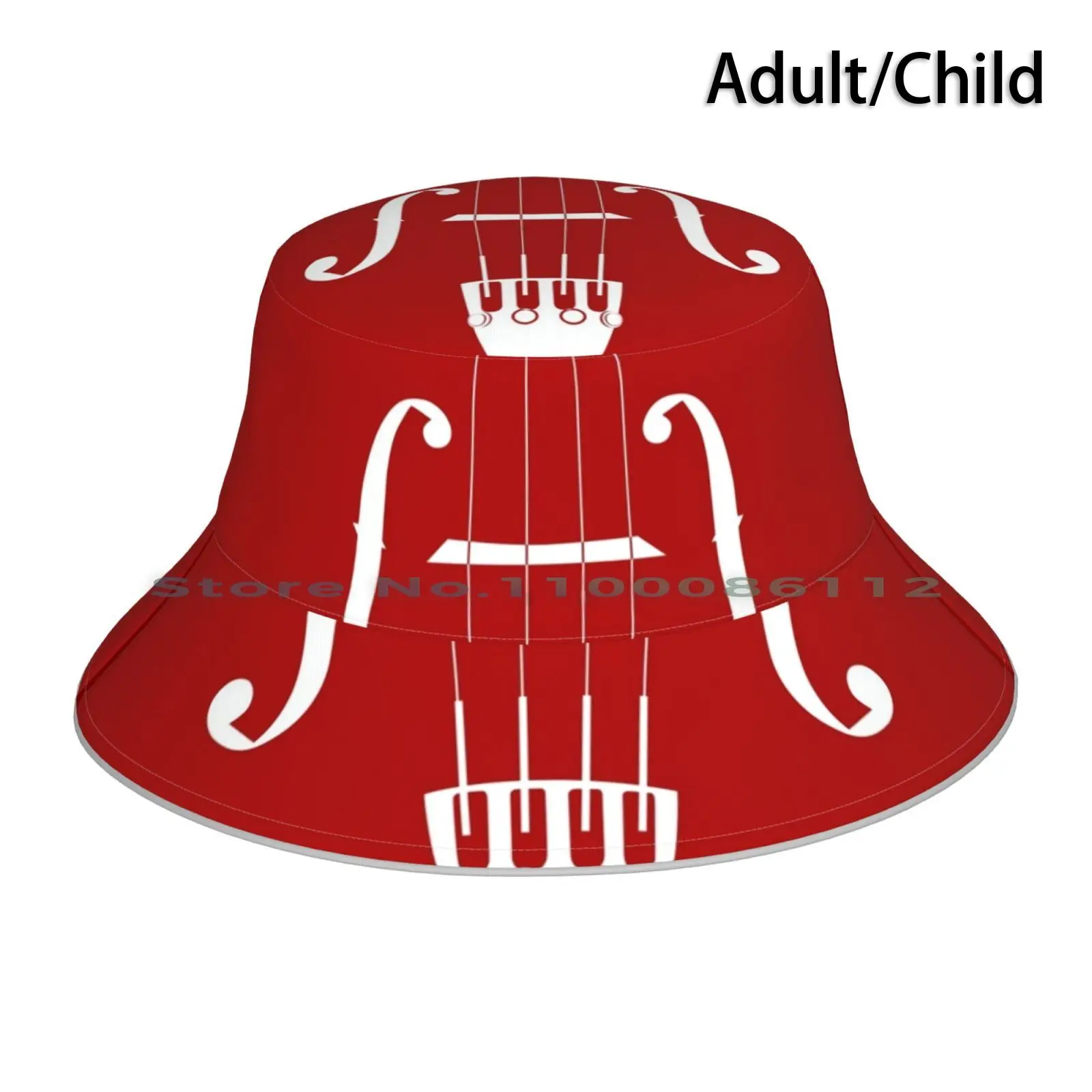 Violino Viola Violoncello Graphic Art Of F-Holes , Strings , Bridge , Fine Tuner, Tailpiece Bucket Hat Sun Cap Violas Violins Cellos