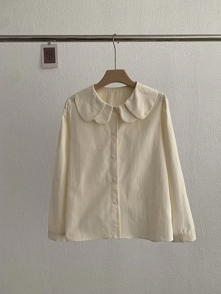 Korean style Women Shirt Long Sleeve Spring Summer Tops Ladies