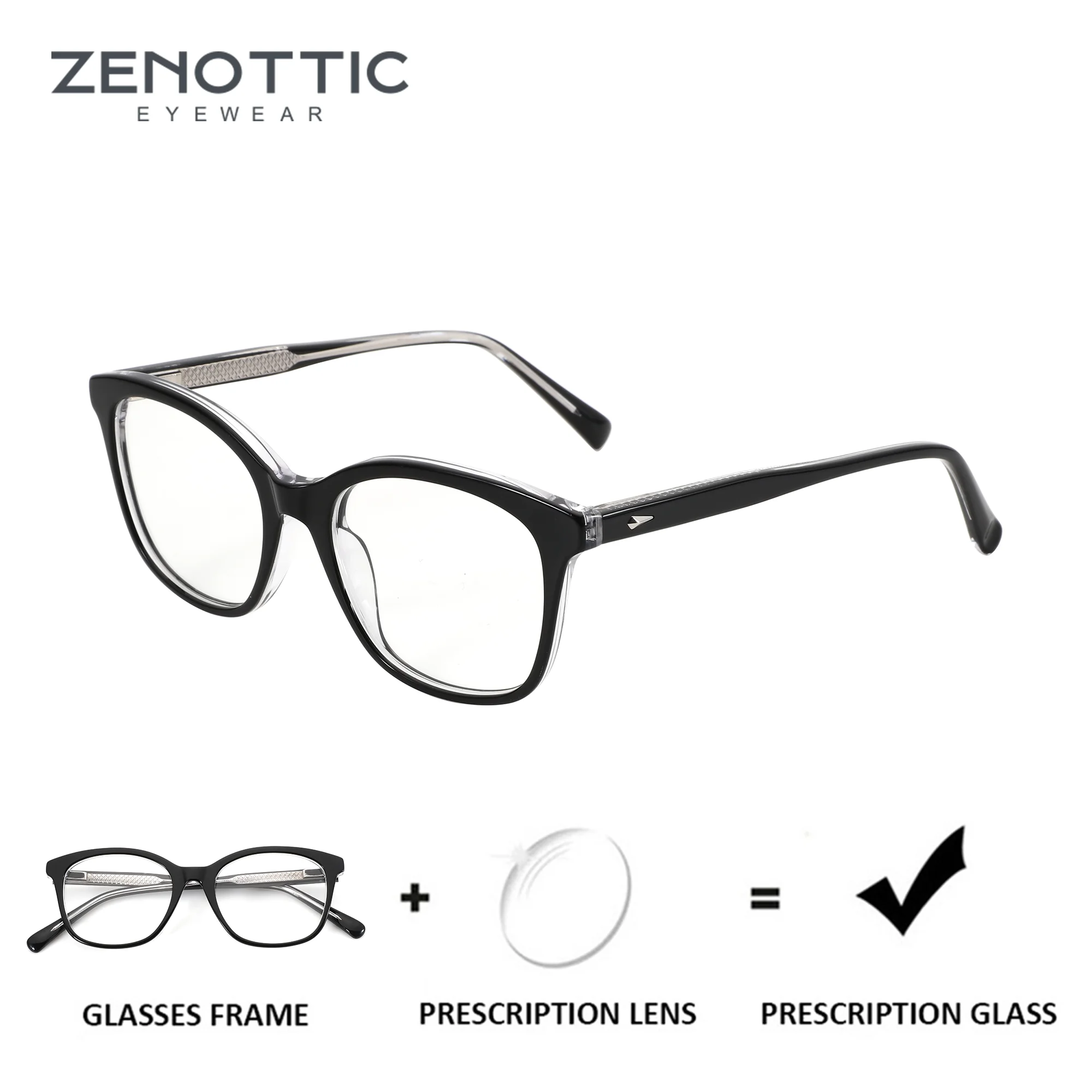 Frame Design Eye: How ZENOTTIC’s Acetate Square Glasses Solve Real ...