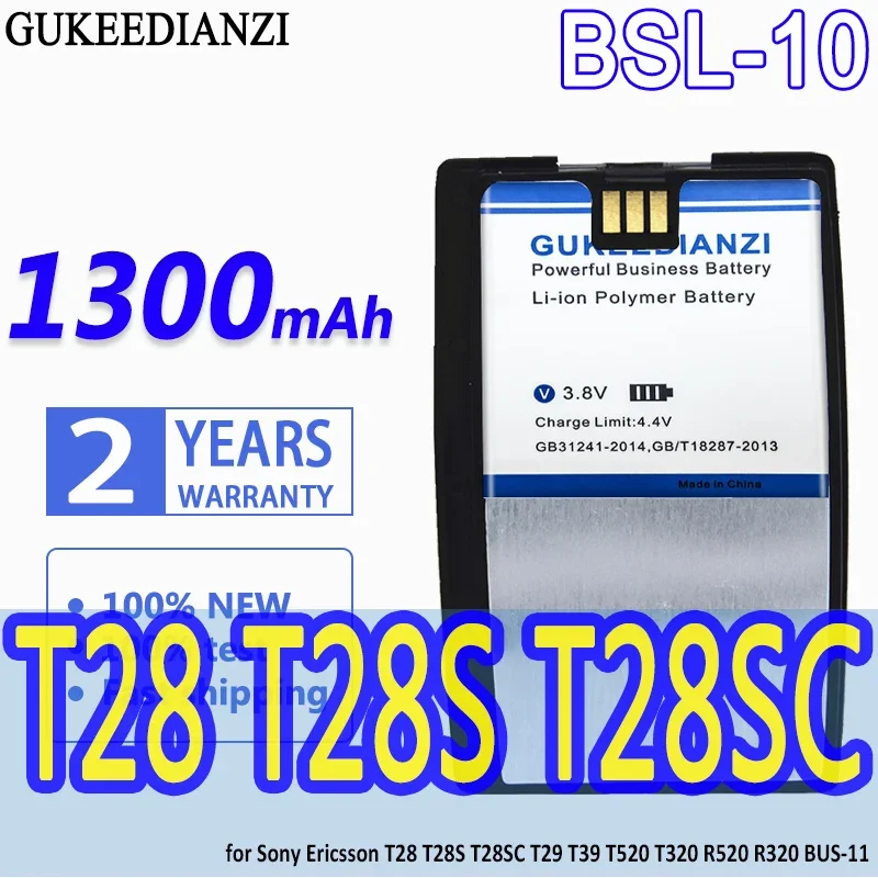Gukeedianzi Batteria Ad Alta Capacità Bsl-10 1300Mah Per Sony Ericsson T28 T28S T28Sc T29 T39 T520 T320 R520 R320 Bus-11 Bateria