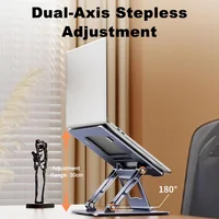Support réglable pour ordinateur portable, Base en acier au carbone, supporte un poids de 40kg pour MacBook Air Pro Dell XPS HP dans 17 pouces 3