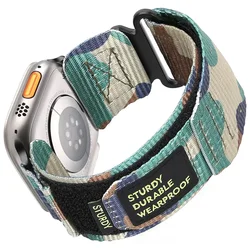 Breathable Sports Nylon Watch Strap - Vibrant and Durable Bracelet for 38 40 41mm S10-42mm (Camouflage green)