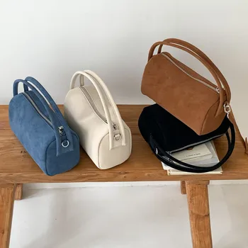 Borse a Tracolla in Pelle Scamosciata per Donne, Borse a Spalla Femminili alla Moda Coreana, Borse per Cellulare di Marca, Borse di Lusso per Signore